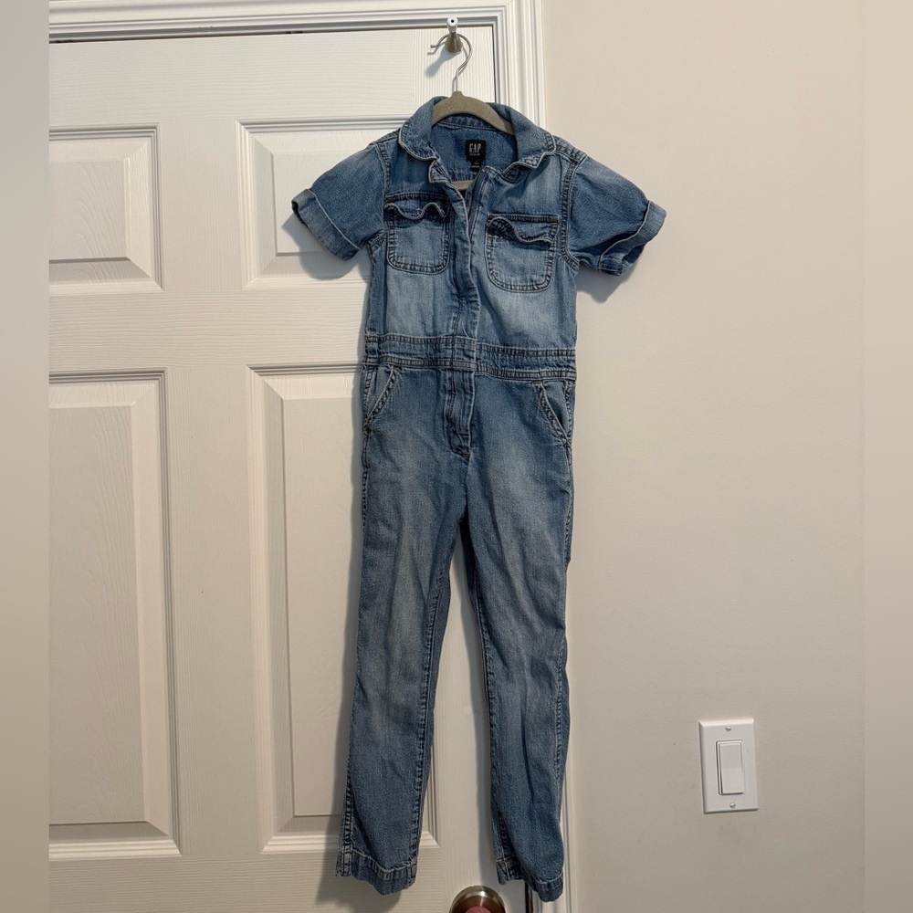 GAP Kids Blue Denim Romper